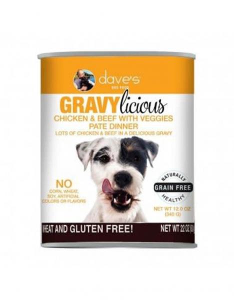 Dave's Dog Gravylicious Chicken & Beef 12 oz