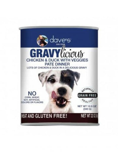 Dave's Dog Gravylicious Chicken & Duck 12 oz