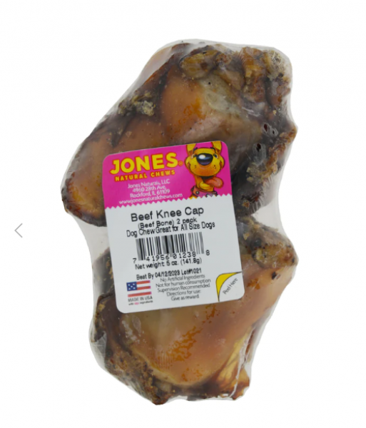 Jones Natural Smoked Beef Knee Caps 2 pack