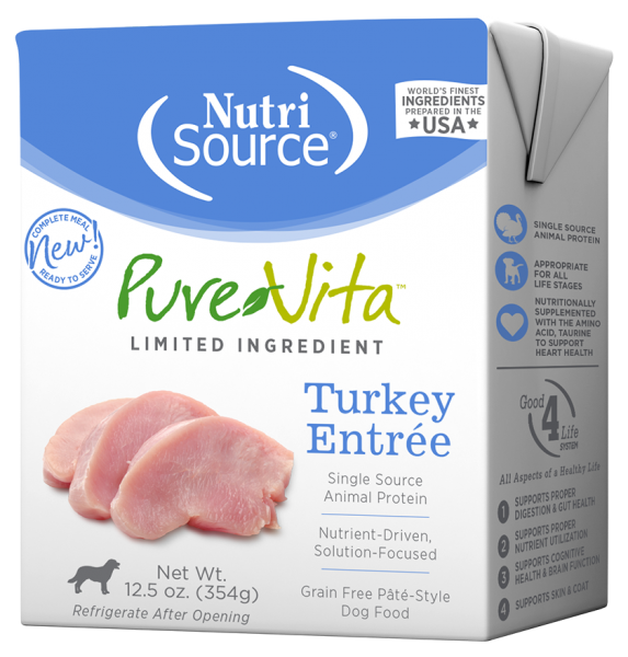 Pure Vita TetraPak Dog GF Turkey 12.5 oz