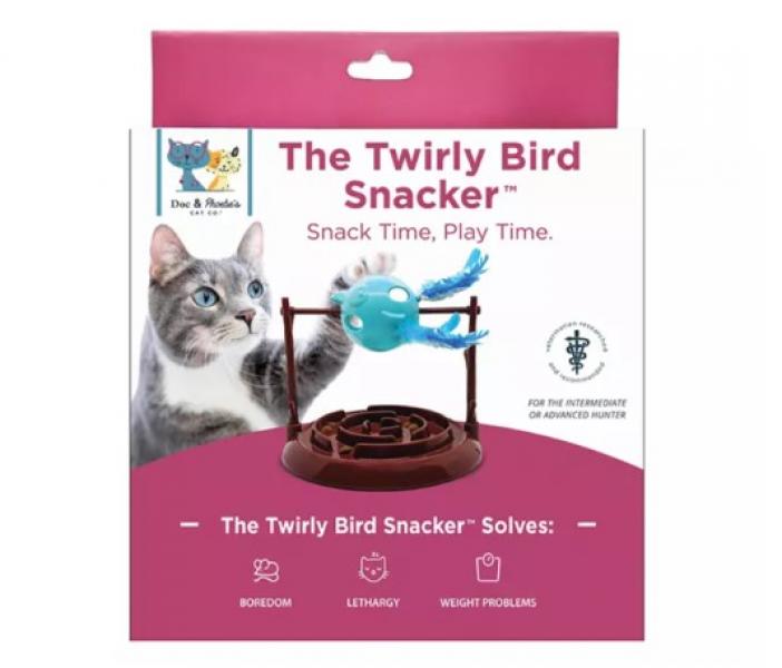 Doc & Phoebe Twirly Bird Cat Toy 7"