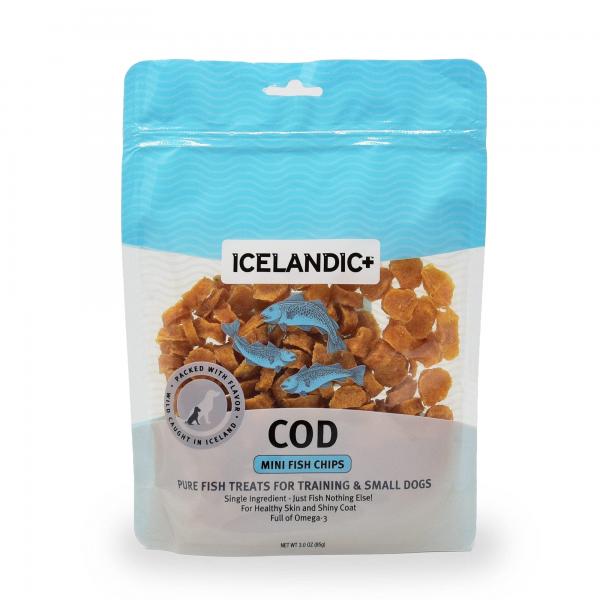 Icelandic Plus Treat Cod Fish Chips Mini 2.5 oz.