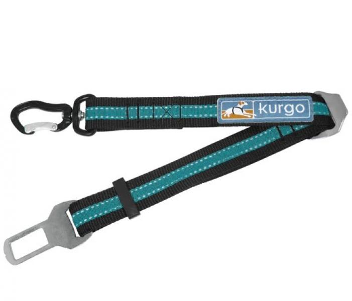 Kurgo Direct to Seatbelt Swivel Tether Black & Blue