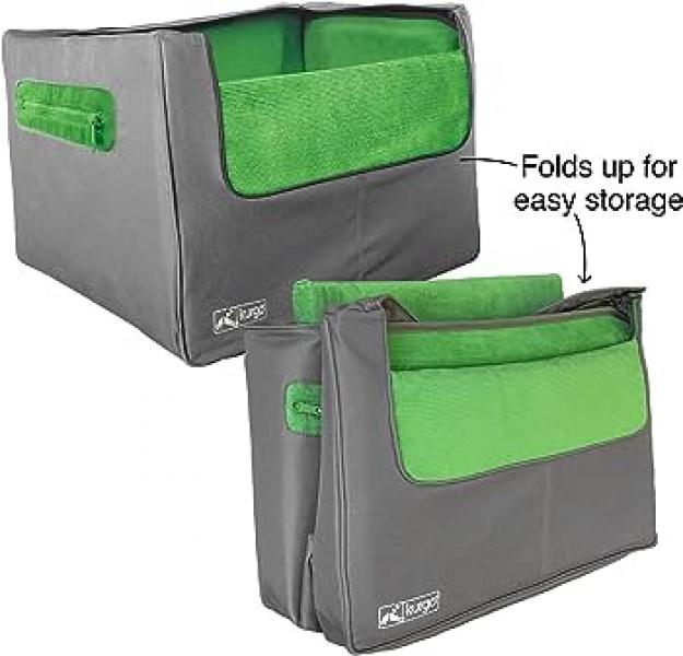 Kurgo Skybox Rear Booster Seat Green & Grey