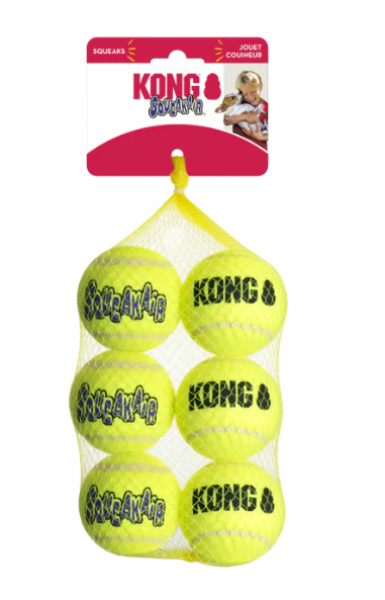 Kong Air Tennis Ball Med 6pk