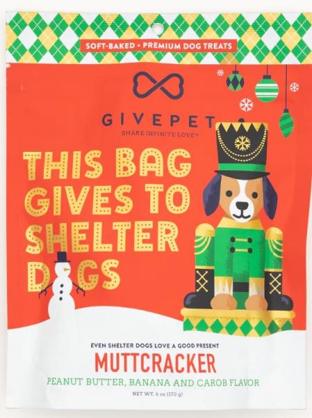 GivePet Holiday Dog Treat Soft Muttcracker 6 oz.