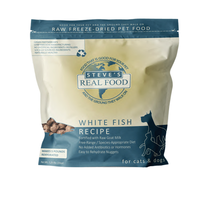 Steve's Freeze-Dried Whitefish Nuggets 1.25 lb.