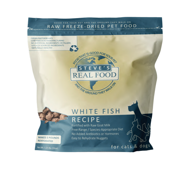 Steve's Freeze-Dried Whitefish Nuggets 1.25 lb.