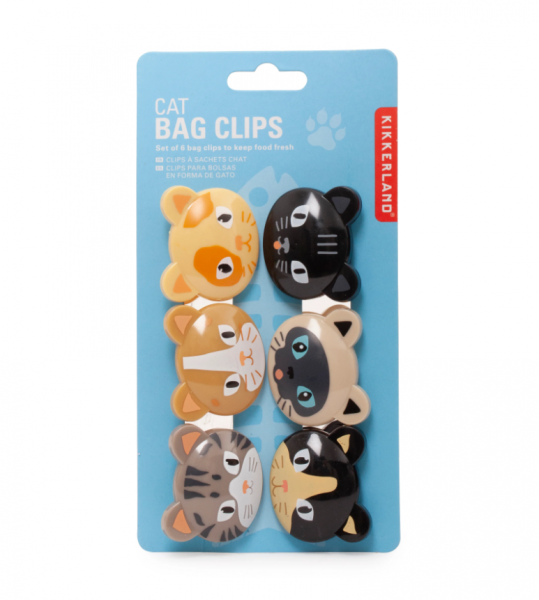 Kikkerland Cat Bag Clips