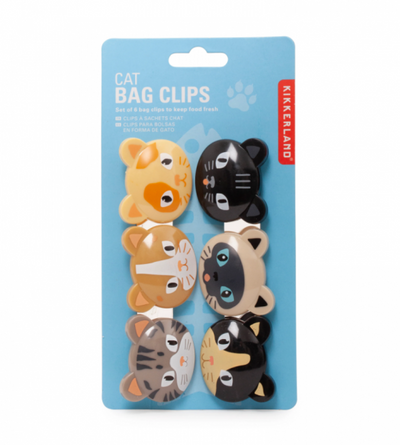 Kikkerland Cat Bag Clips