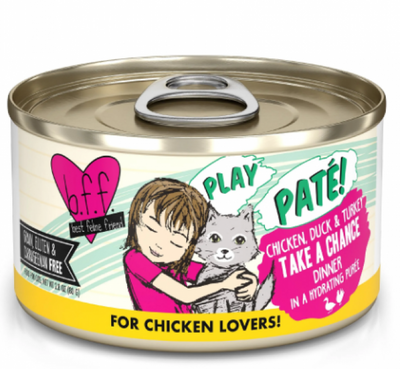 Weruva Cat BFF Play Can GF Chicken, Duck & Turkey Take A Chance 5.5 oz