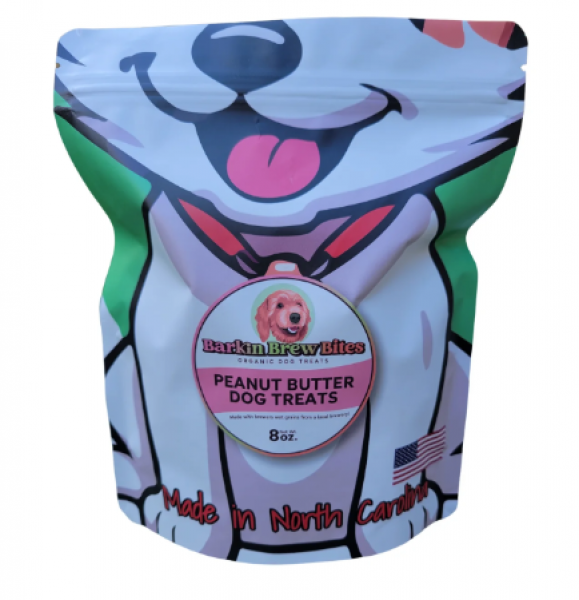 Barkin Brew Bites Peanut Butter Treats 8 oz.