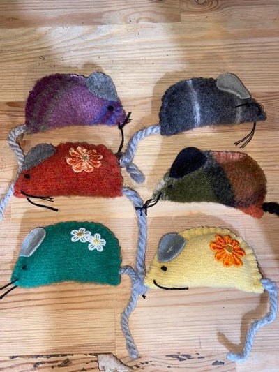 KH Recycled Felted Wool Catnip Mice