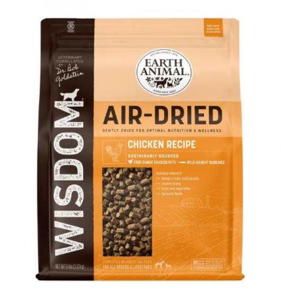 Earth Animal Dog Food Wisdom Air Dried Chicken 8 lb