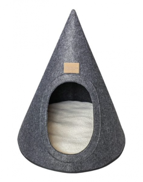 CPC Felt Teepee Cat Bed Grey