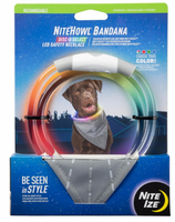 Nite Ize NiteHowl Bandana Rechargeable LED Safety Necklace Disco