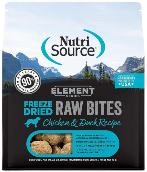 NS Element FD Raw Bites Chicken & Duck 2.5 oz.