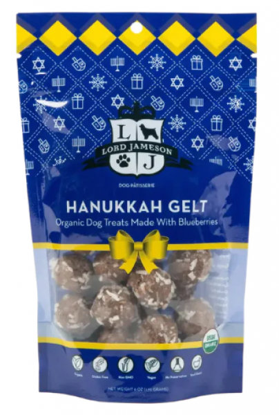 Lord Jameson Dog Treat Holiday Hanukkah Gelt 6 oz.