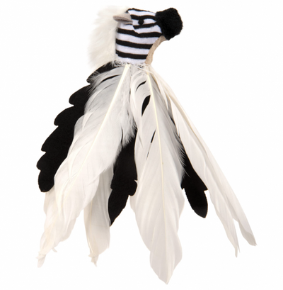 Instinct Cat Toy Zingy Zebra Feathers