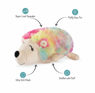 Fringe Toy Rainbow Hedgehog