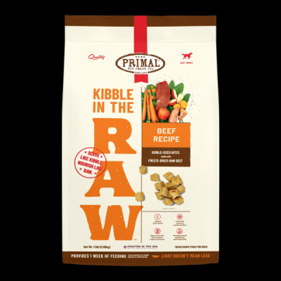 Primal Dog Food Kibble in the Raw Beef 9 lb