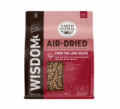 Earth Animal Dog Food Wisdom Air Dried From The Land 2 lb.