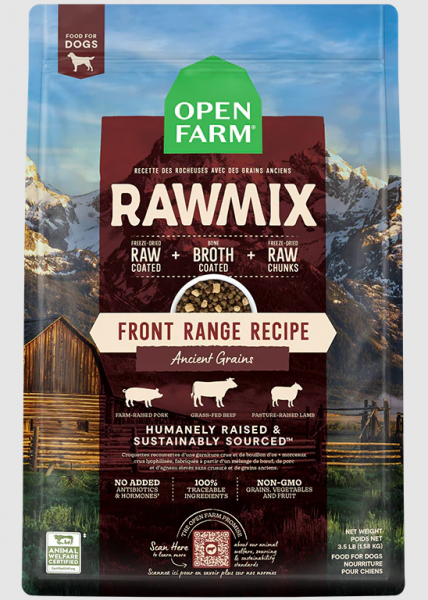 Open Farm Dog Dry Ancient Grain RawMix Front Range 3.5 lb.