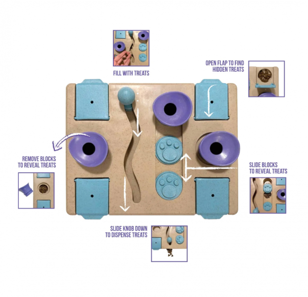 fouFIT Hide n Seek Multi-Play Busy Board Puzzle Toy