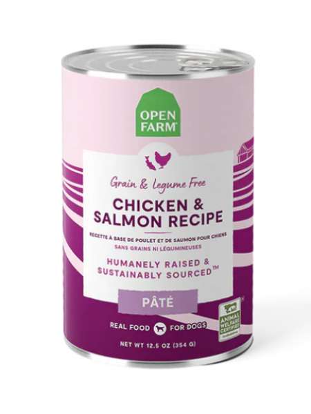 Open Farm Dog Canned Chicken Salmon 12.5 oz