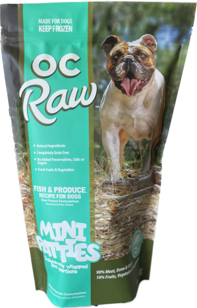 OC Raw Dog Frozen Food Fish & Produce Sliders 4 lb