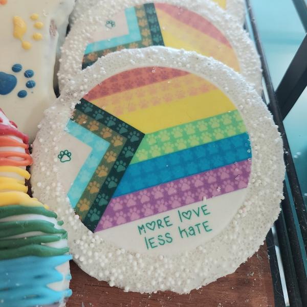 Pride Cookie More Love Less Hate