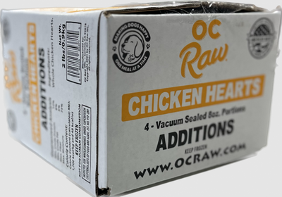 OC Raw Frozen Chicken Hearts 1/2 lb Pouch