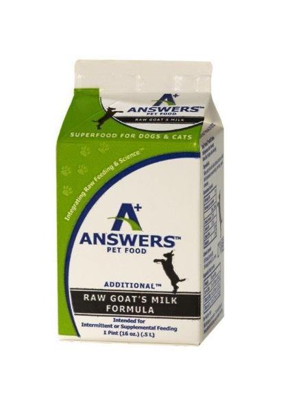Answers* Goat's Milk 1 pint