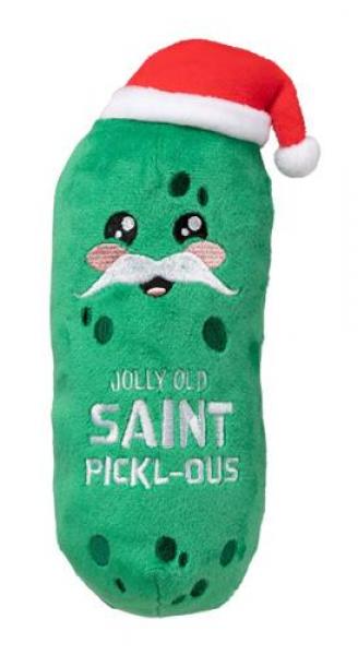 FuzzYard Holiday Jolly Old St Pickl-ous Plush Dog Toy