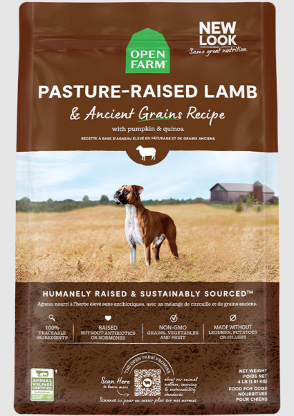 Open Farm Dog Dry Ancient Grain Lamb 22 lb.