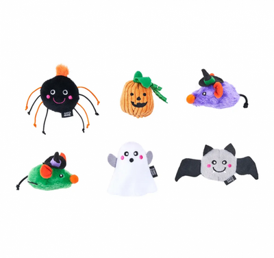 ZippyClaws Halloween 6-Pack Haunted Critters