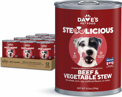 Dave's Stewlicious Beef & Veg in Gravy 13 oz.