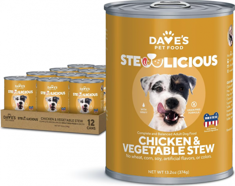 Dave's Stewlicious Chicken & Veg in Gravy 13 oz.