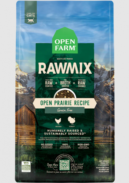 Open Farm Cat Dry GF RawMix Open Prairie 2.25 lb.