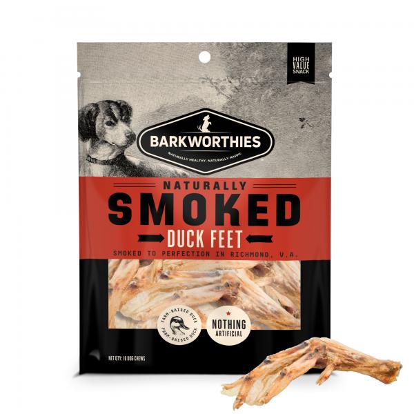 Barkworthies Smoked Duck Feet 10 pk