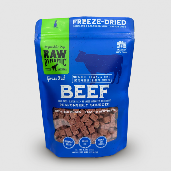 Raw Dynamic FD Dog Food Beef 14 oz