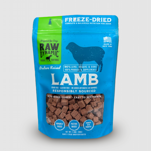 Raw Dynamic FD Dog Food Lamb 14 oz