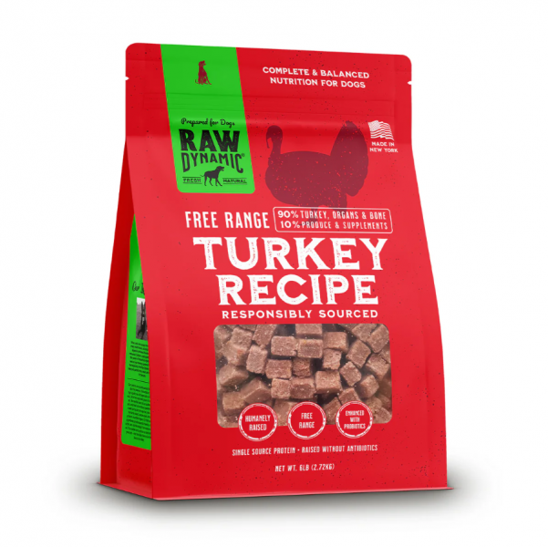 Raw Dynamic FD Dog Food Turkey 14 oz