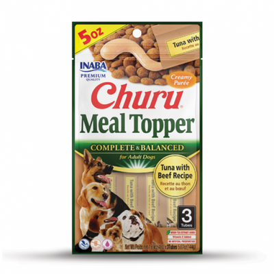 Inaba Dog Churu Meal Topper Tuna w/ Beef 5.7 oz