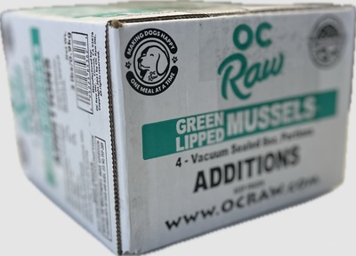 OC Raw Frozen Green Lipped Mussels 1/2 lb