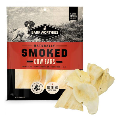 Barkworthies Smoked Cow Ears 5 pk