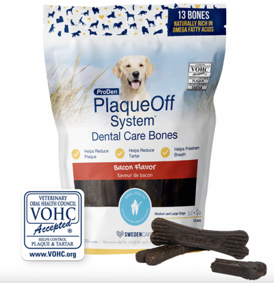 Plaque Off Dental Bones Regular Bacon 17 oz