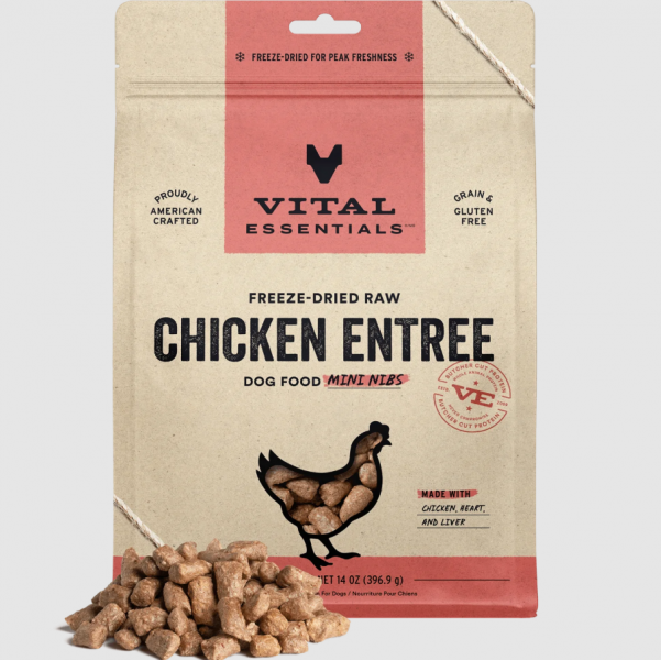 Vital Essentials Dog Food FD Mini Nibs Chicken 5.5 oz