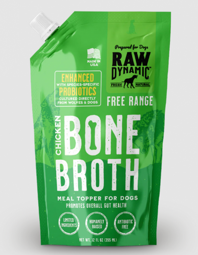 Raw Dynamic Frozen Bone Broth Chicken 12 oz