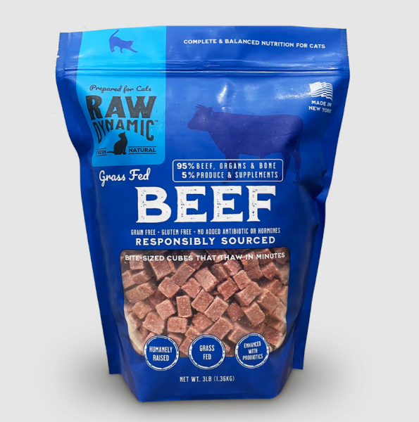 Raw Dynamic Cat Frozen Beef 3 lb.